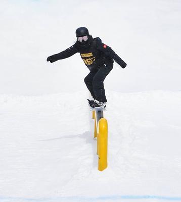 冬奥男单板滑雪技巧大比拼（挑战极限）